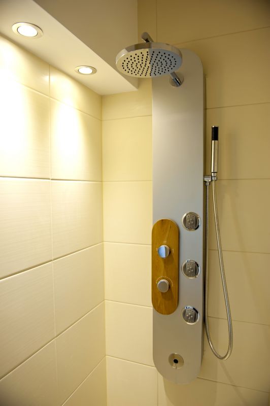 Luxury Shower with Multiple Showerheads